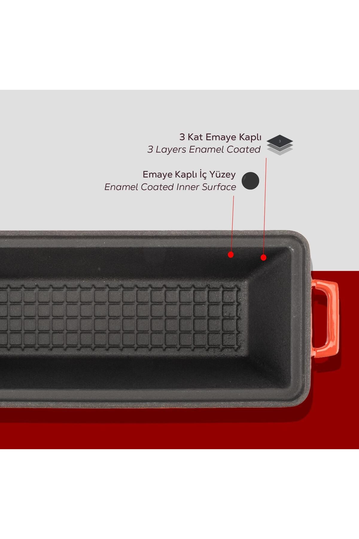 Lava-Cast Iron Bread Pot / Terrine SeriesSize 11x29cm 6
