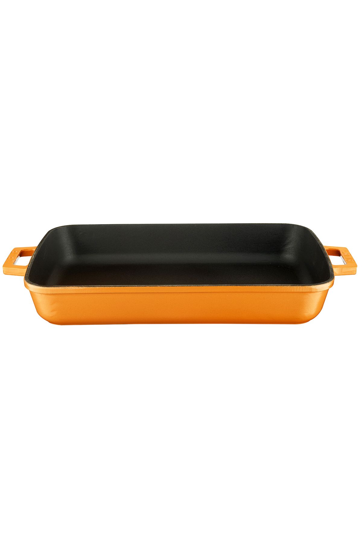 Lava-Cast Rectangular Rosto and Oven Tray Cast Iron Solid Double Handle Spring Series Size 26x4 1