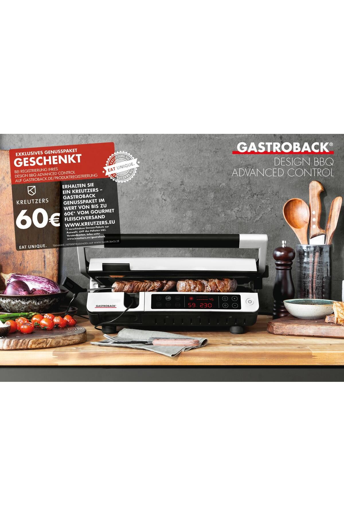 GASTROBACK-Bbq Advanced Control Grill Toaster 7