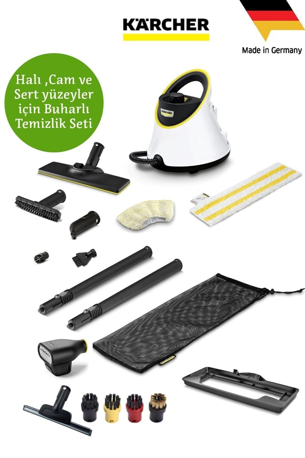 Karcher Kärcher Hızlı ve etkili temizlik Sc 2 Deluxe Easyfix Buharlı Temizlik Makinesi+Cam Temizliği Aparatı