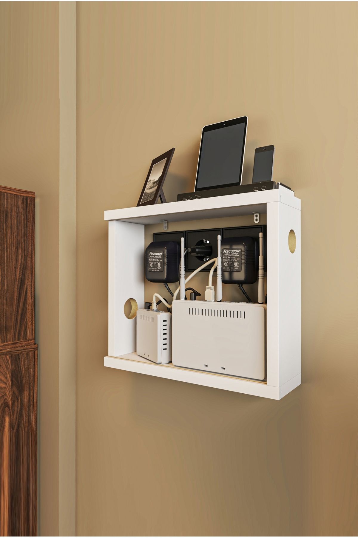 Catchme-Wifi-Modem Storage Box Computer Cable Socket Outlet 5