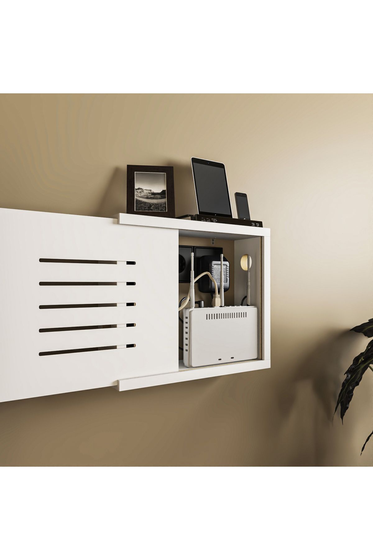 Catchme-Wifi-Modem Storage Box Computer Cable Socket Outlet 8