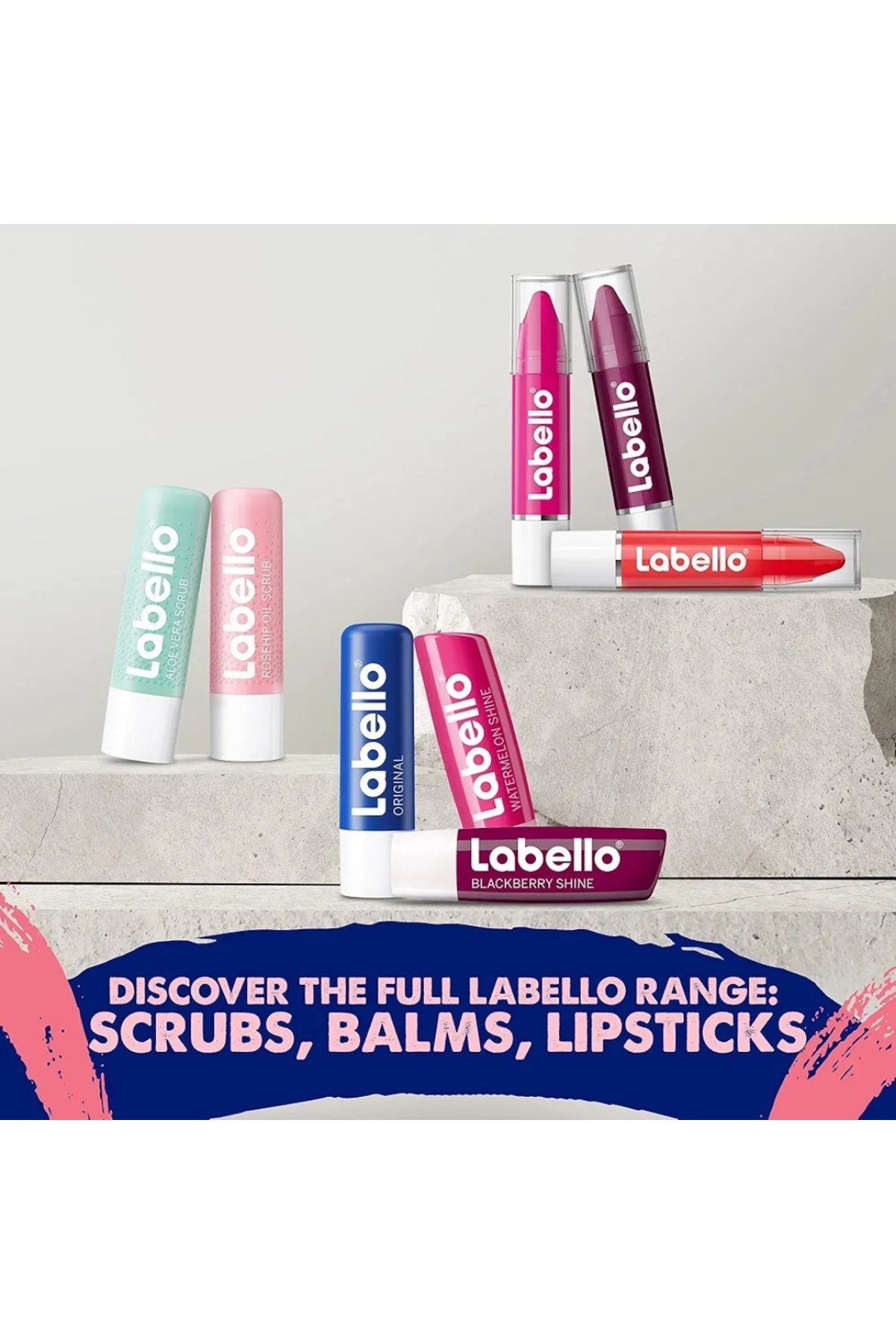 LABELLO-Lip Care Rosehip Oil Vitamin E 4.8g | Deep Moisturizing & Nourishing Lip Balm 8