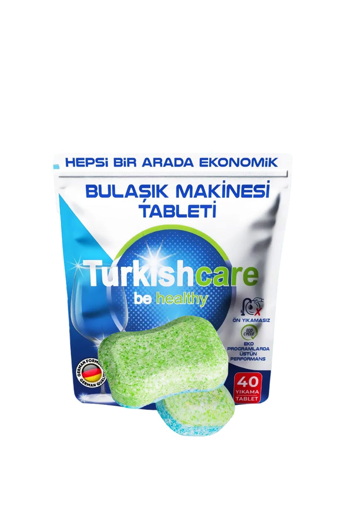 Turkishcare Ekonomik 40 Yıkama Bulaşık Deterjanı Tablet