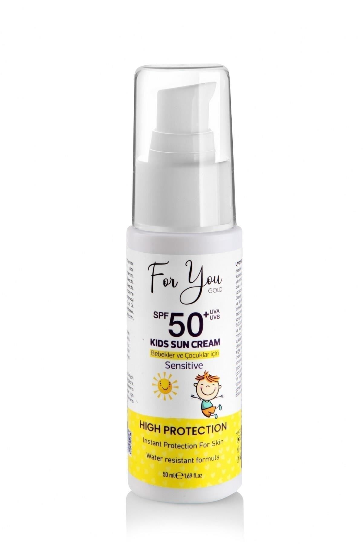 For You Gold Bebek Ve Çocuklar Için Spf50+ Çok Yüksek Koruma Faktörlü Güneş Kremi fotoğrafı 6 (önizleme)