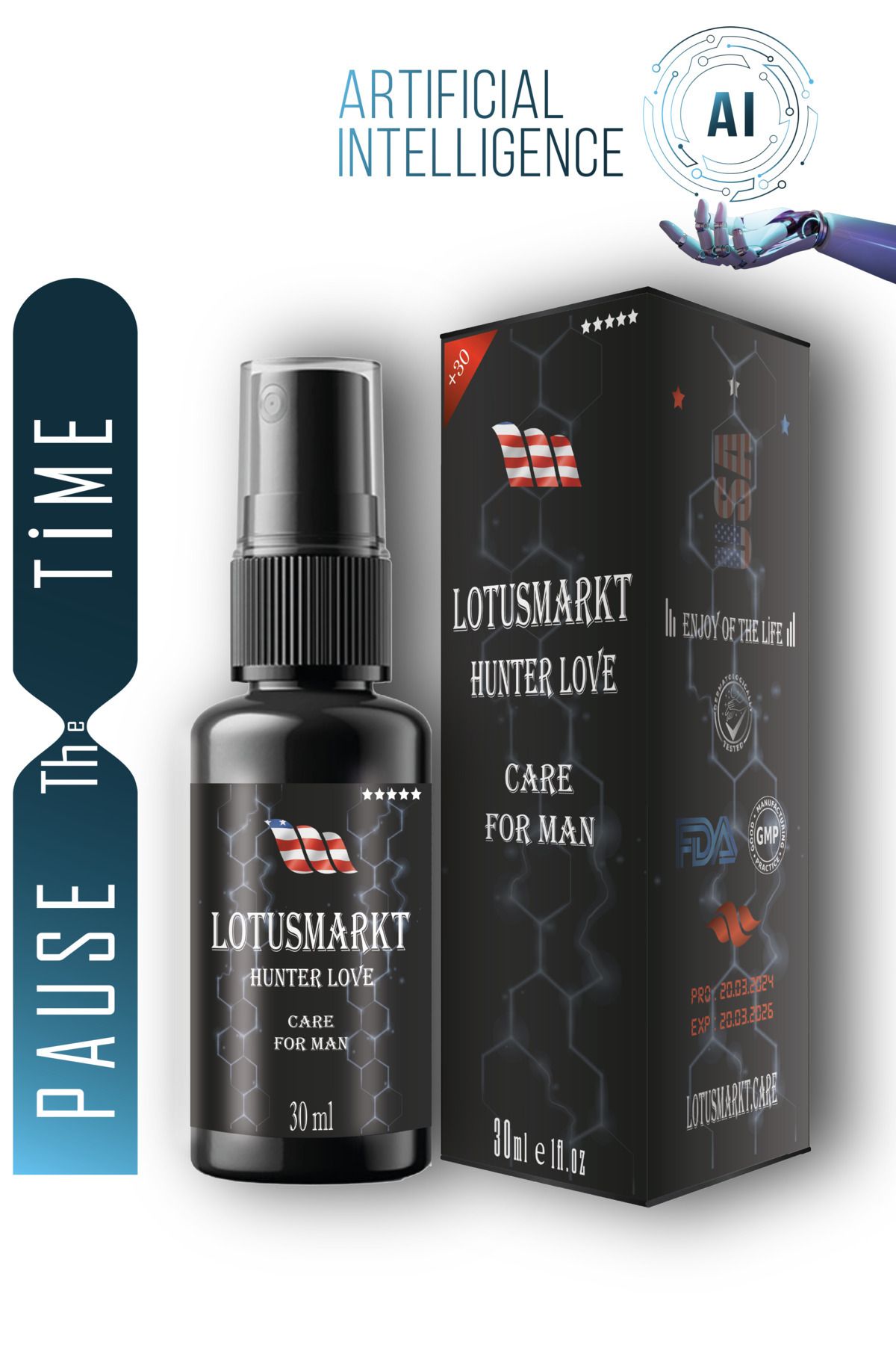 lotusmarkt Care For Man Uzun Deneyim Sprey Premium Plus