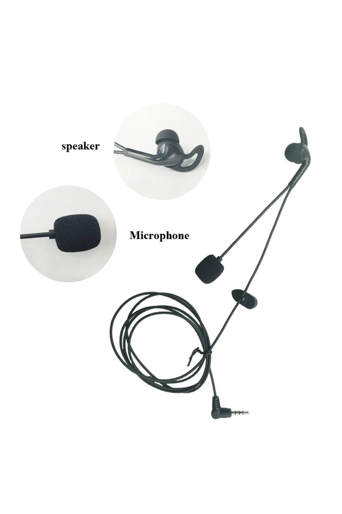 Choice-Left Earphone 3.5mm Plug In Earphone Headphones Suitable For Ejeas Fbim V6 V6c V4 V4c Interphone Ref 1