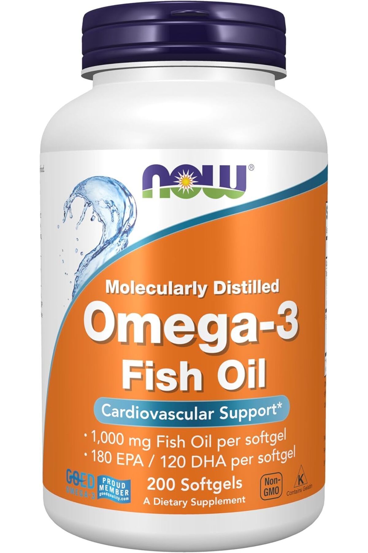 Now Foods Omega 3 Fish Oil 200 Softgels