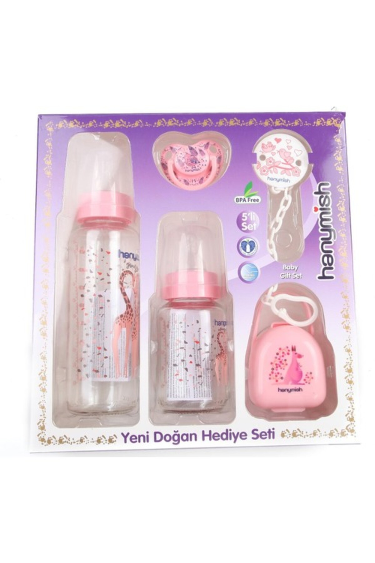 Hanymish 654 5lı Hedıye Setı Pembe Plastık**** fotoğrafı 2 (önizleme)