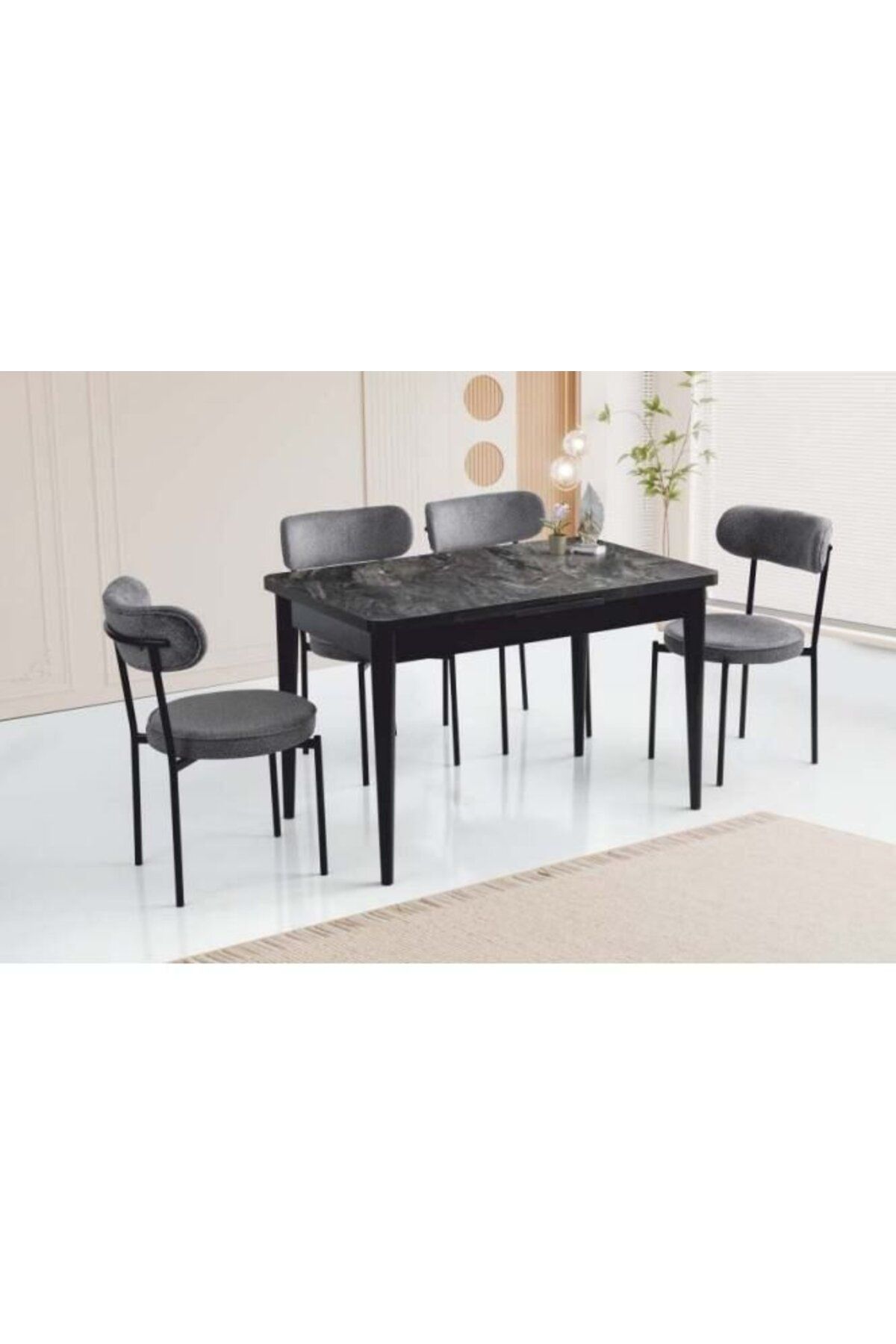 Yuvaset Home MDF Masa/Cosmos-Ay Sandalye Masa Takımı