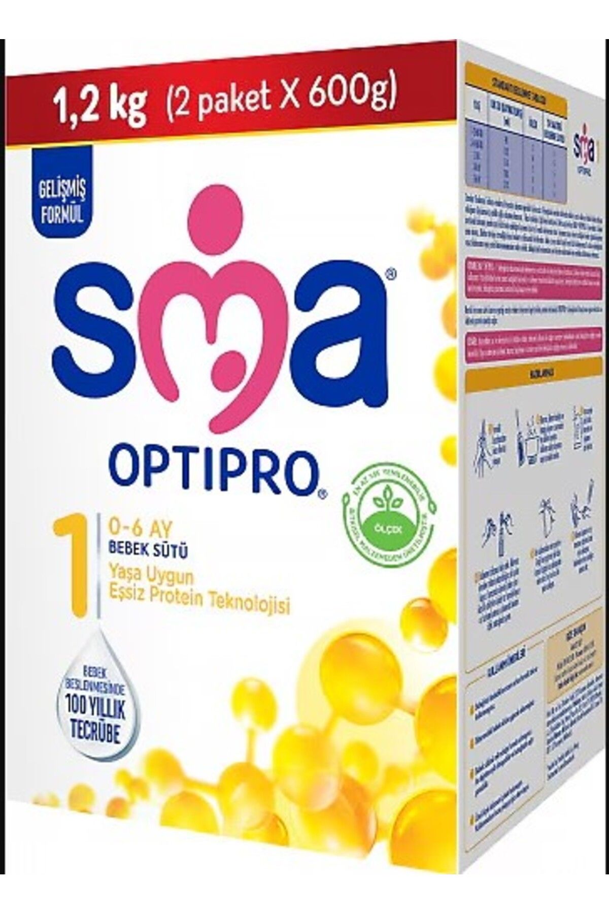 SMA Mama 1-1200gr Optıpro-probıyotık*3 Adet