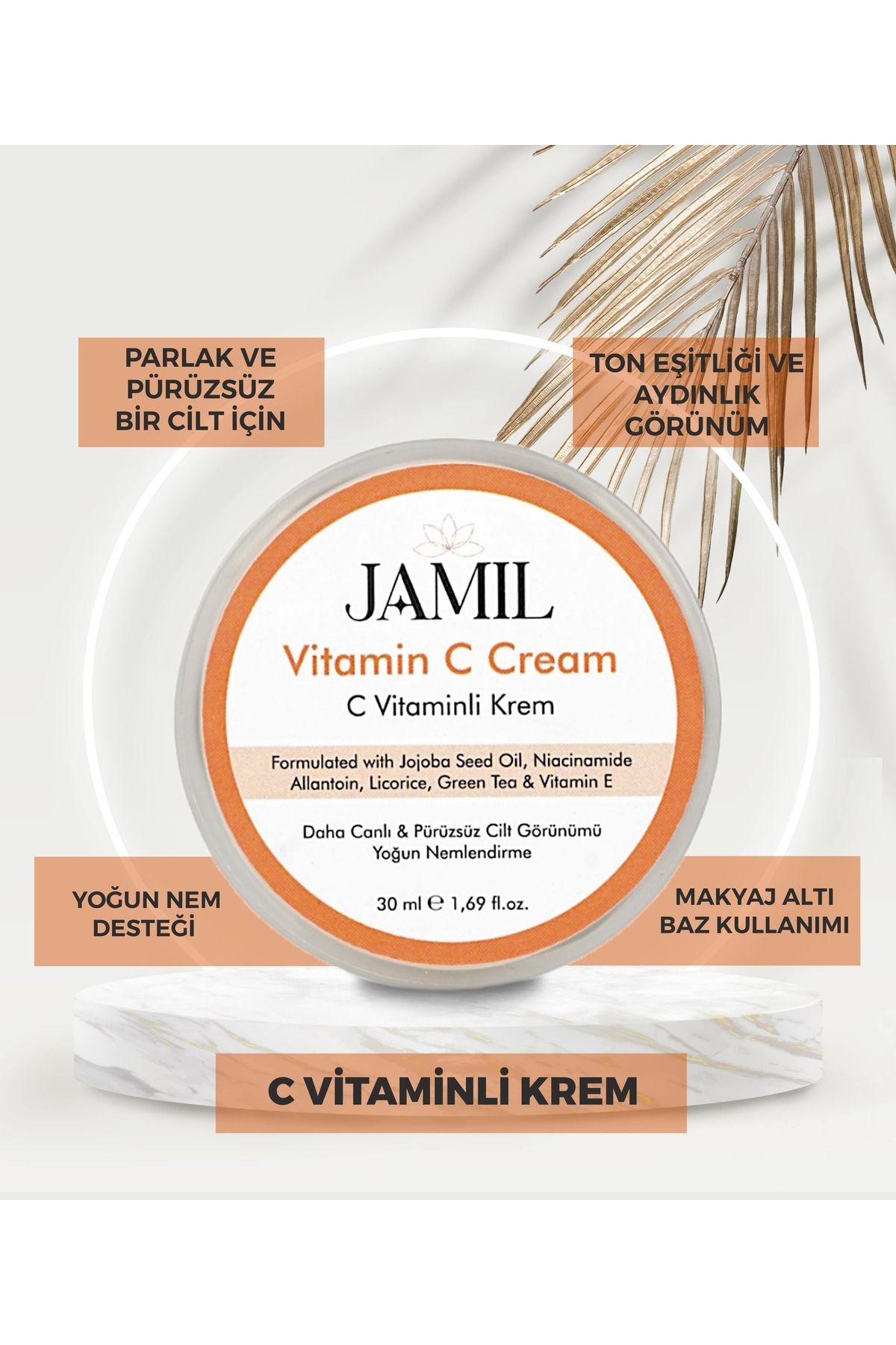 Jamil kozmetik Işıltı Veren C Vitaminli Günlük Yüz Kremi – Aydınlatıcı & Nemlendirici Bakım