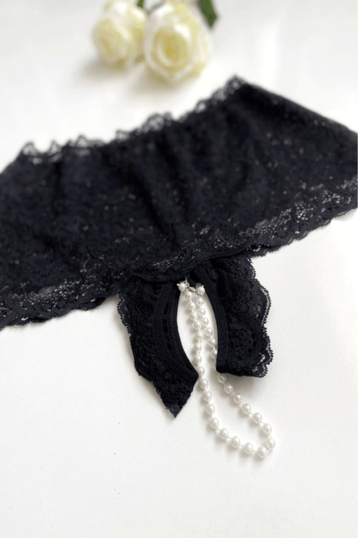 gc gece incisi-Plus Size Pearl Detailed String 2