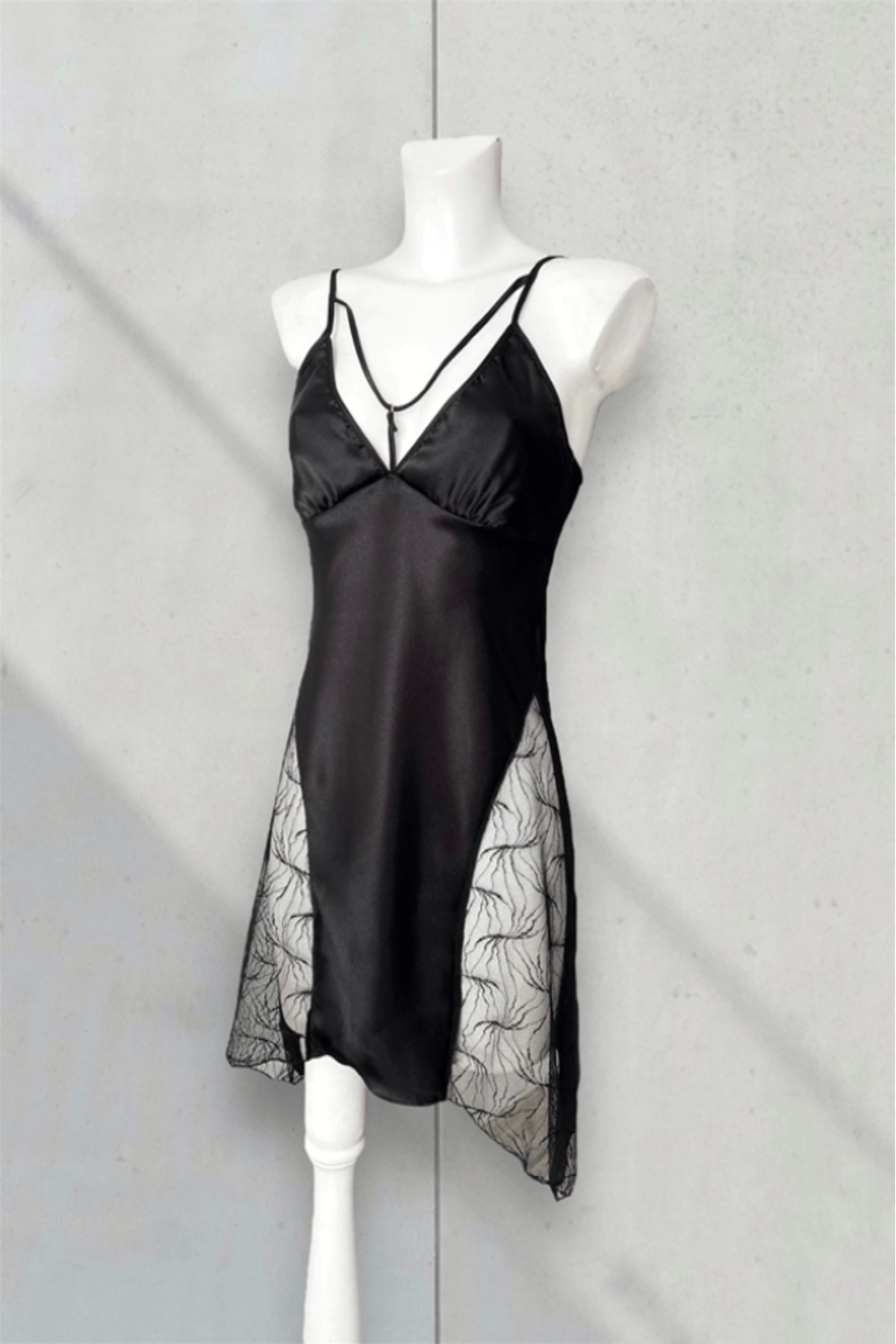 Lace Detailed Satin Nightgown