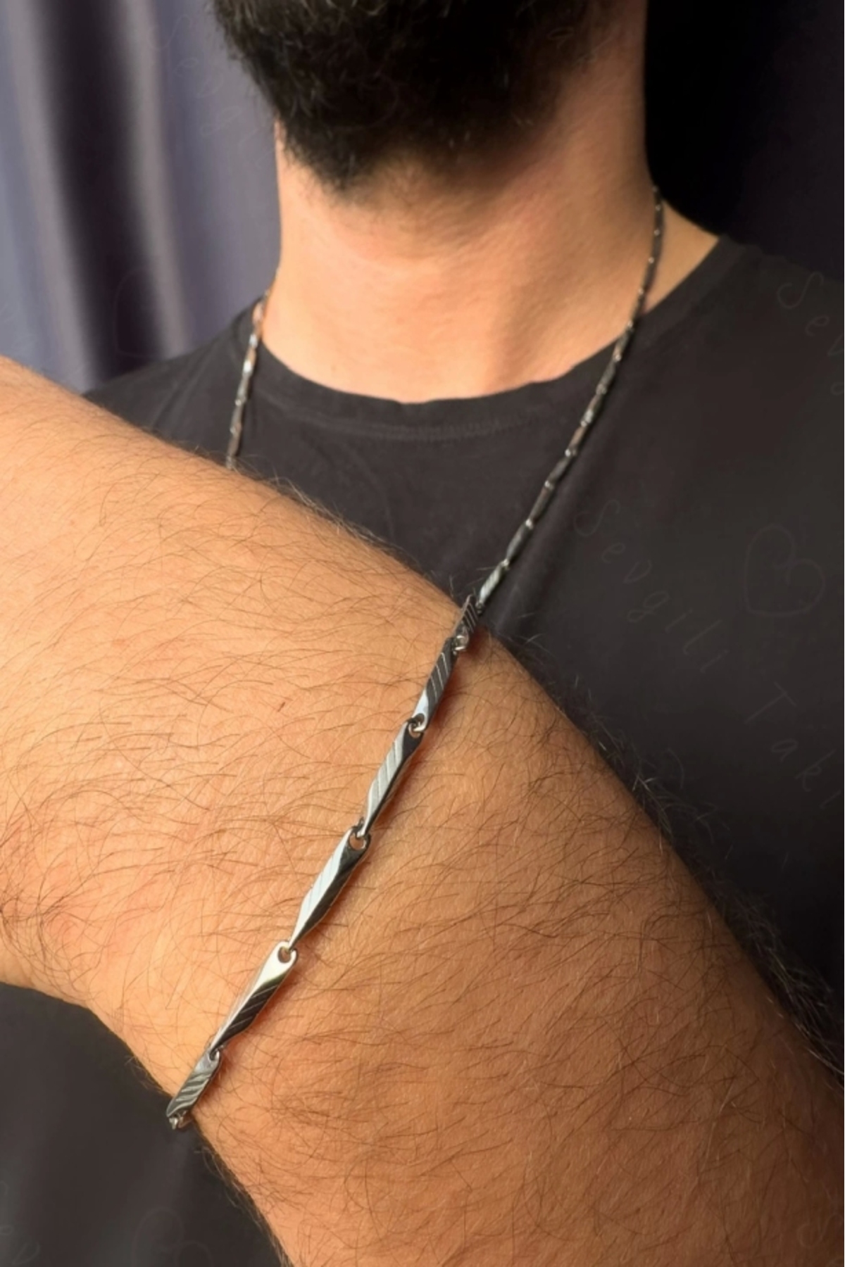 Melon Model Silver Steel Bracelet | 1+ Series
