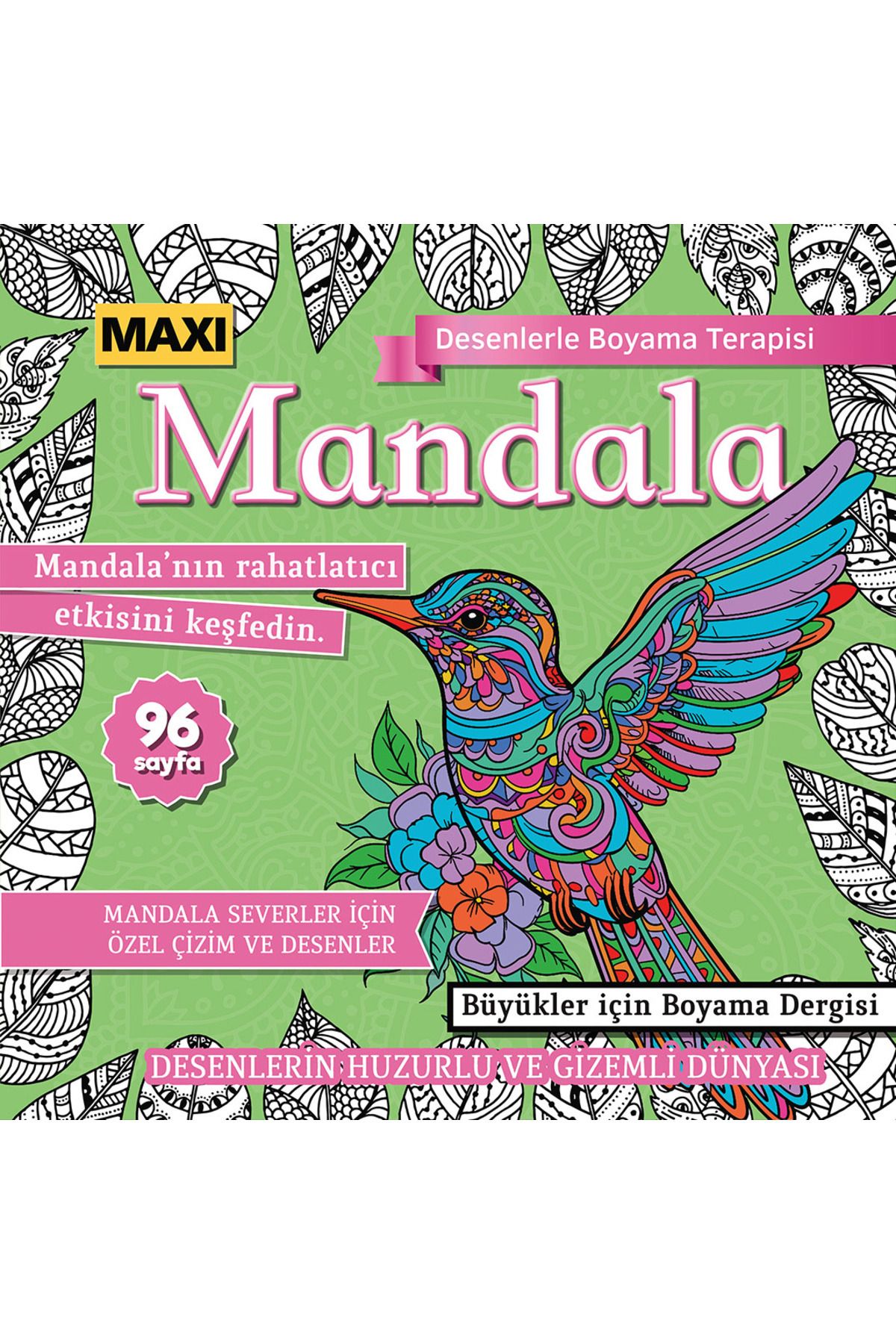 MAXİ Maxi Mandala Desenlerle Boyama Terapisi 013