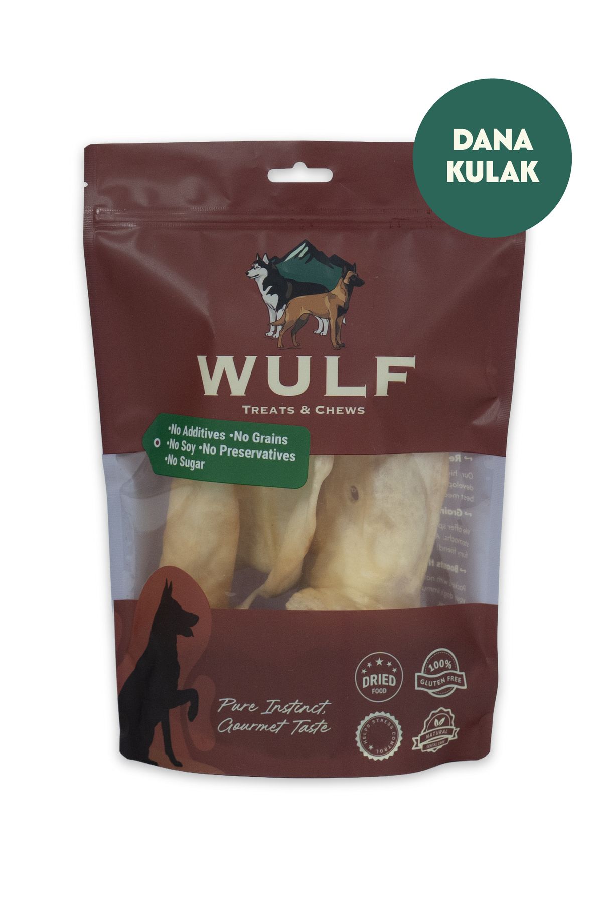 WULF Dana Kulak 100 Gram %100 Doğal Köpek Ödül Maması