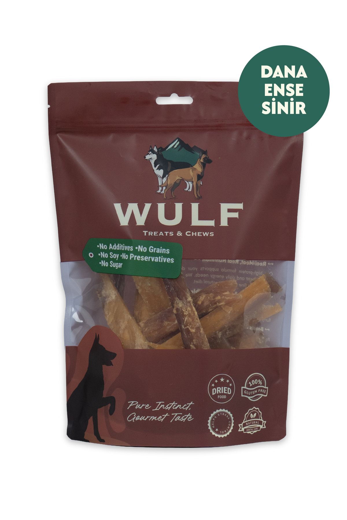 WULF Dana Ense Sinir 100 Gram %100 Doğal Köpek Ödül Maması