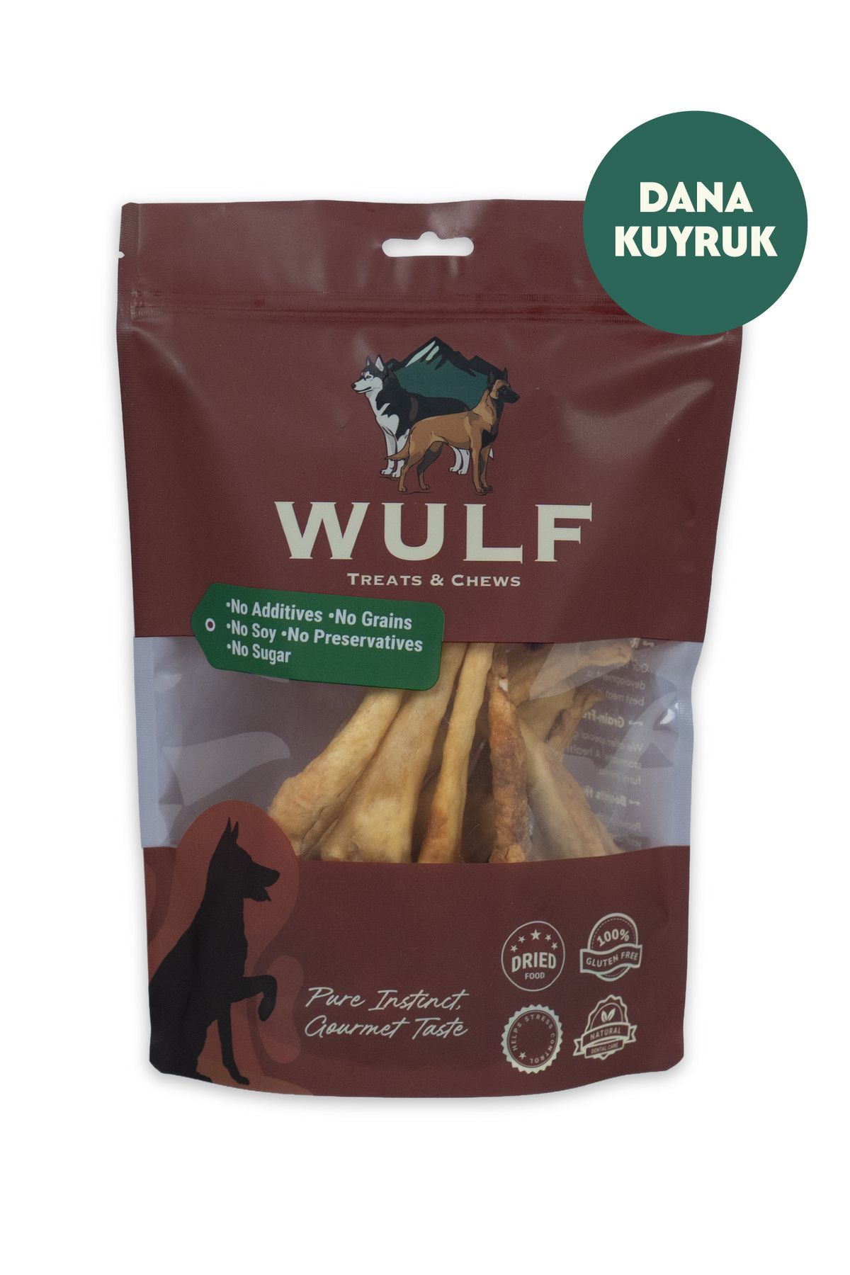 WULF Dana Kuyruk 100 Gram %100 Doğal Köpek Ödül Maması