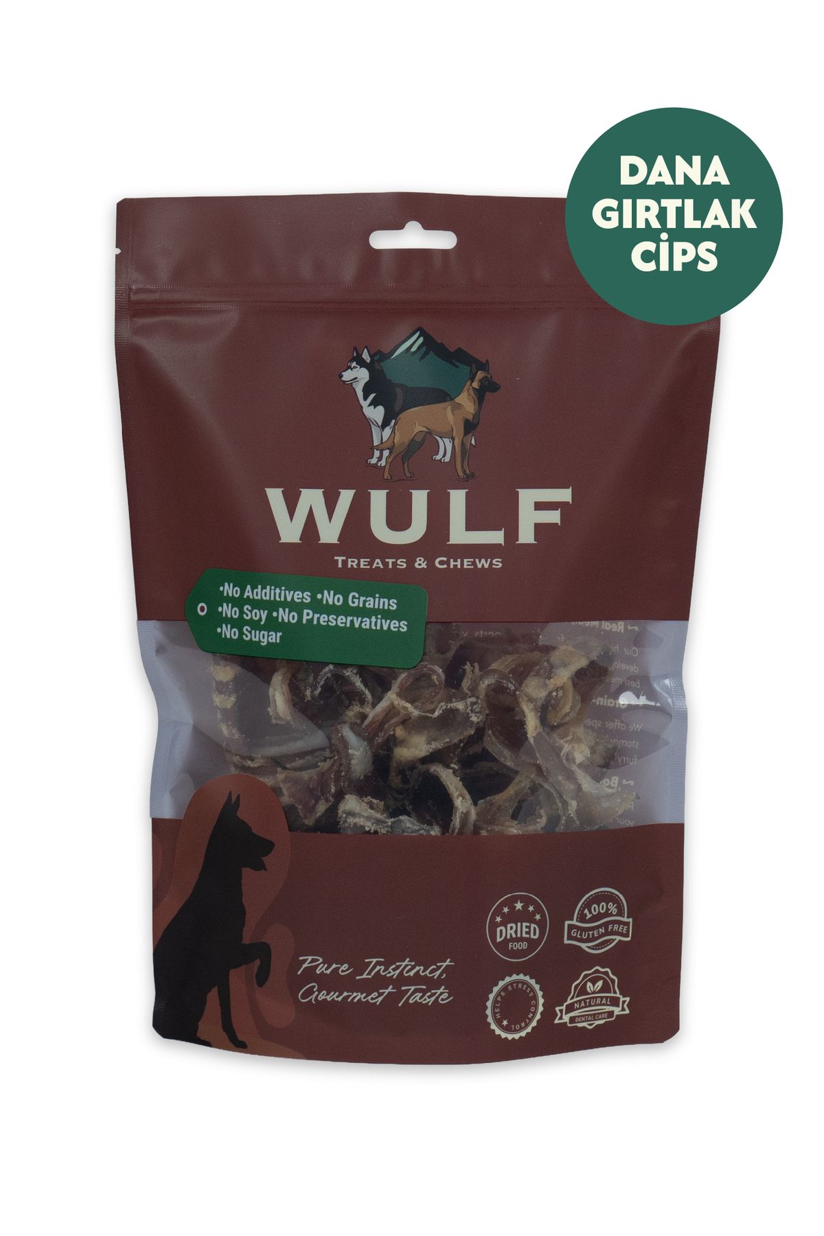 WULF Dana Gırtlak Cips %100 Doğal Köpek Ödül Maması
