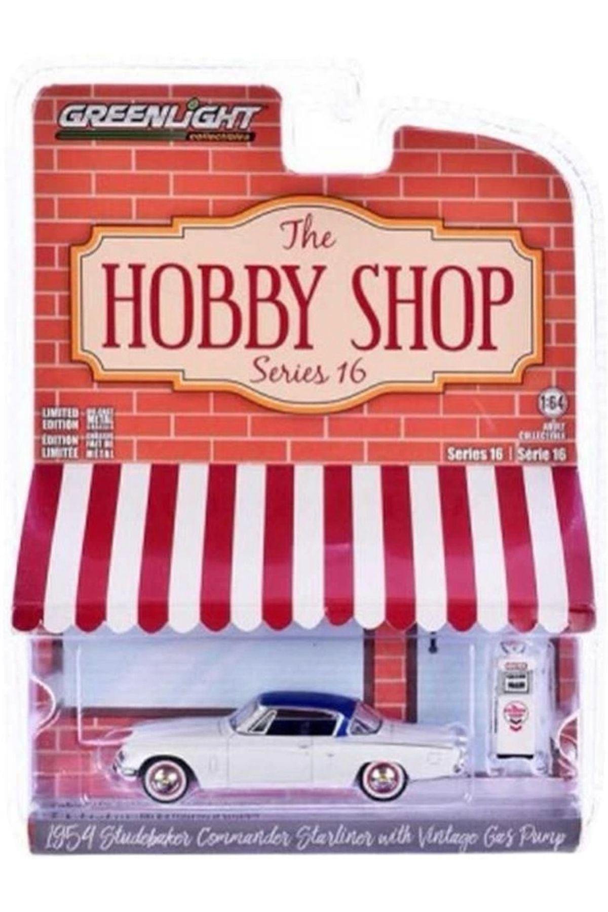 Green Lighting Greenlight 1/64 The Hobby Shop Series 16 - 1954 Studebaker Commander Starliner with Vintage