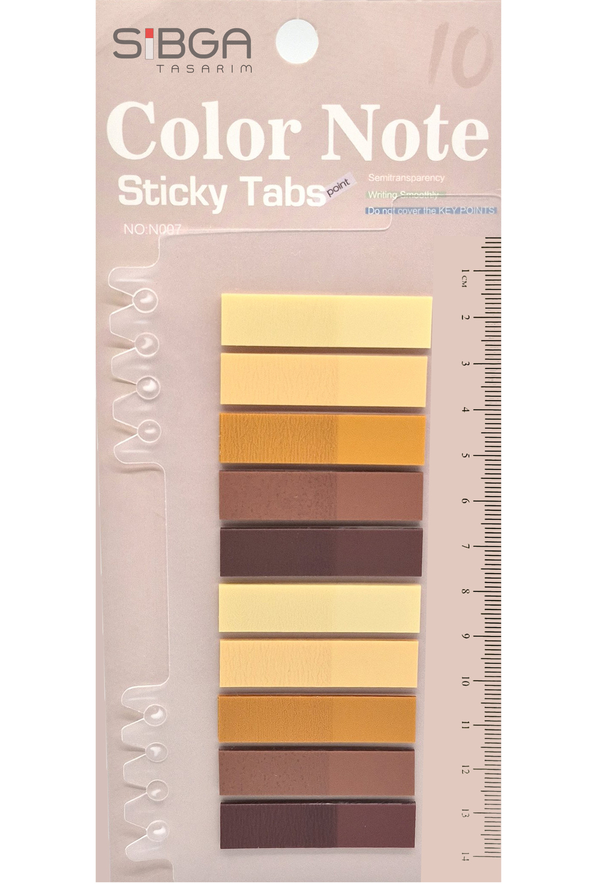 sibga tasarım Şeffaf Renkli Postit Post-it Post It. Kitap Ayracı Ayraç Postit Sticker Not Kağıdı 200 Yaprak