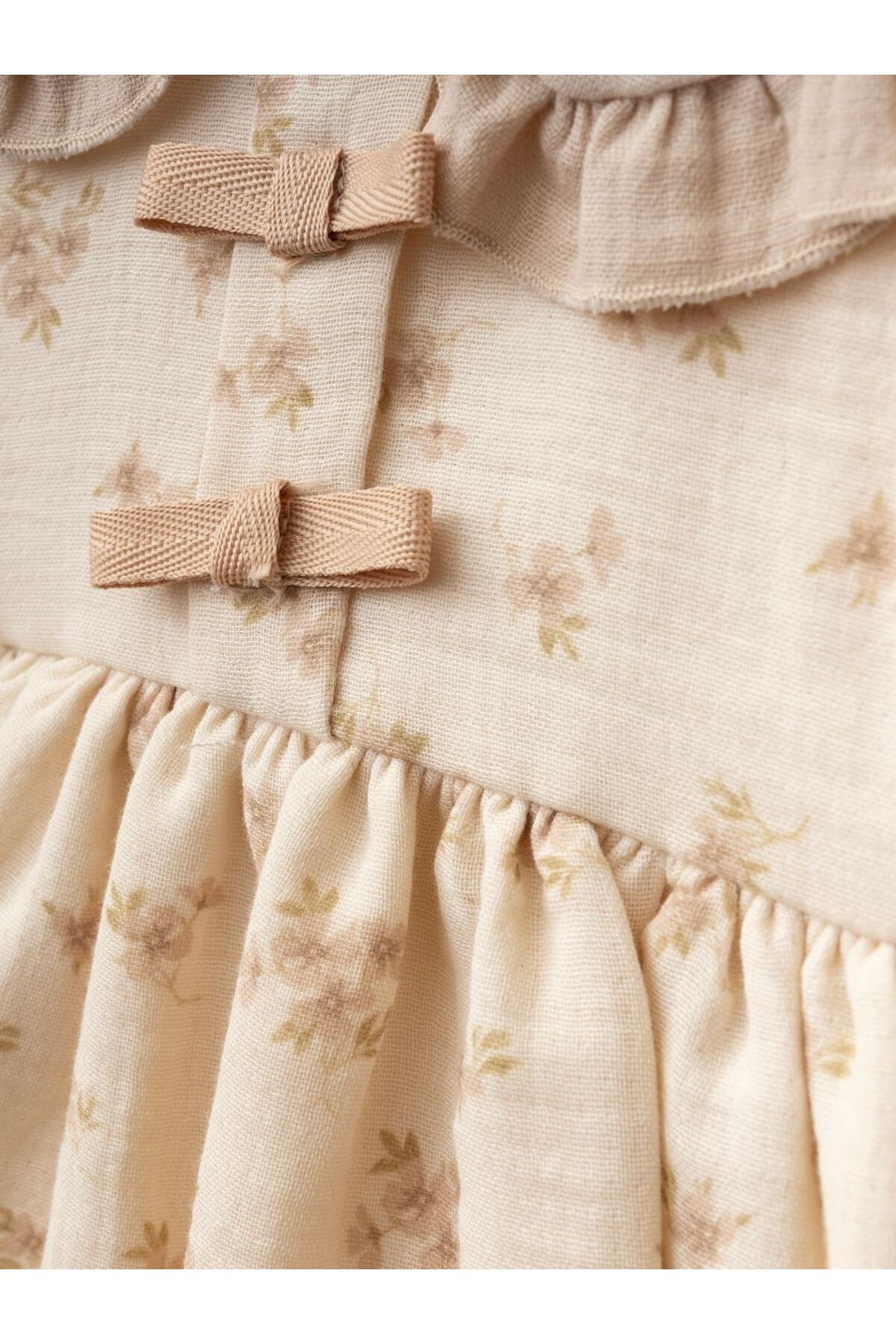 Cherrys Bebek Fiyonklu Müslin Elbise fotoğrafı 3 (önizleme)