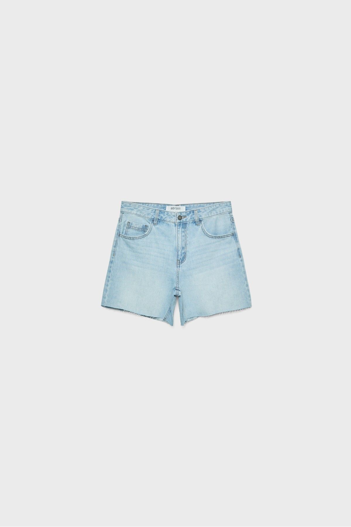 Denim bermuda şort - 5