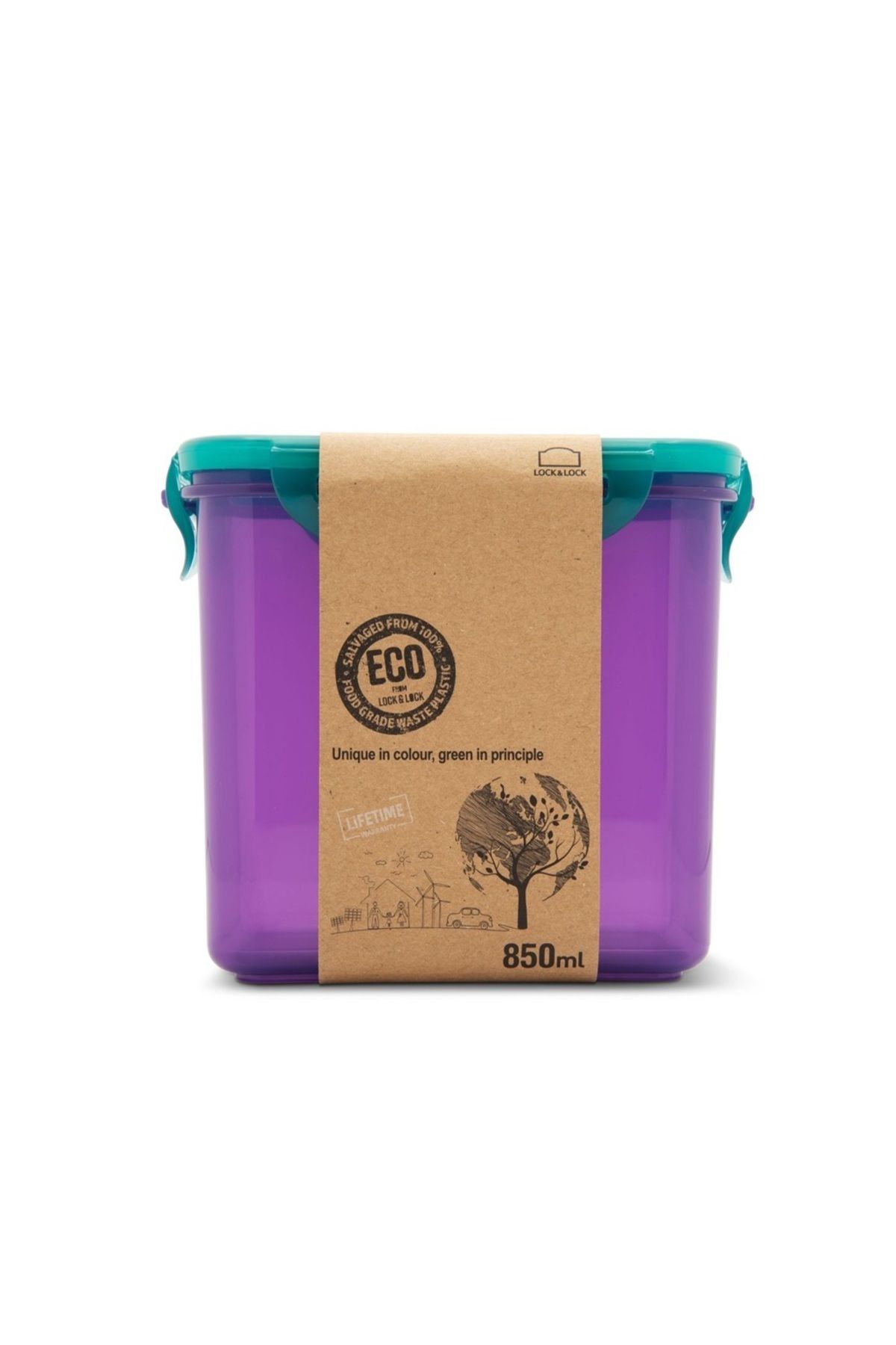 locknlock-Eco-Friendly 850ml Airtight Rectangular Food Container 2