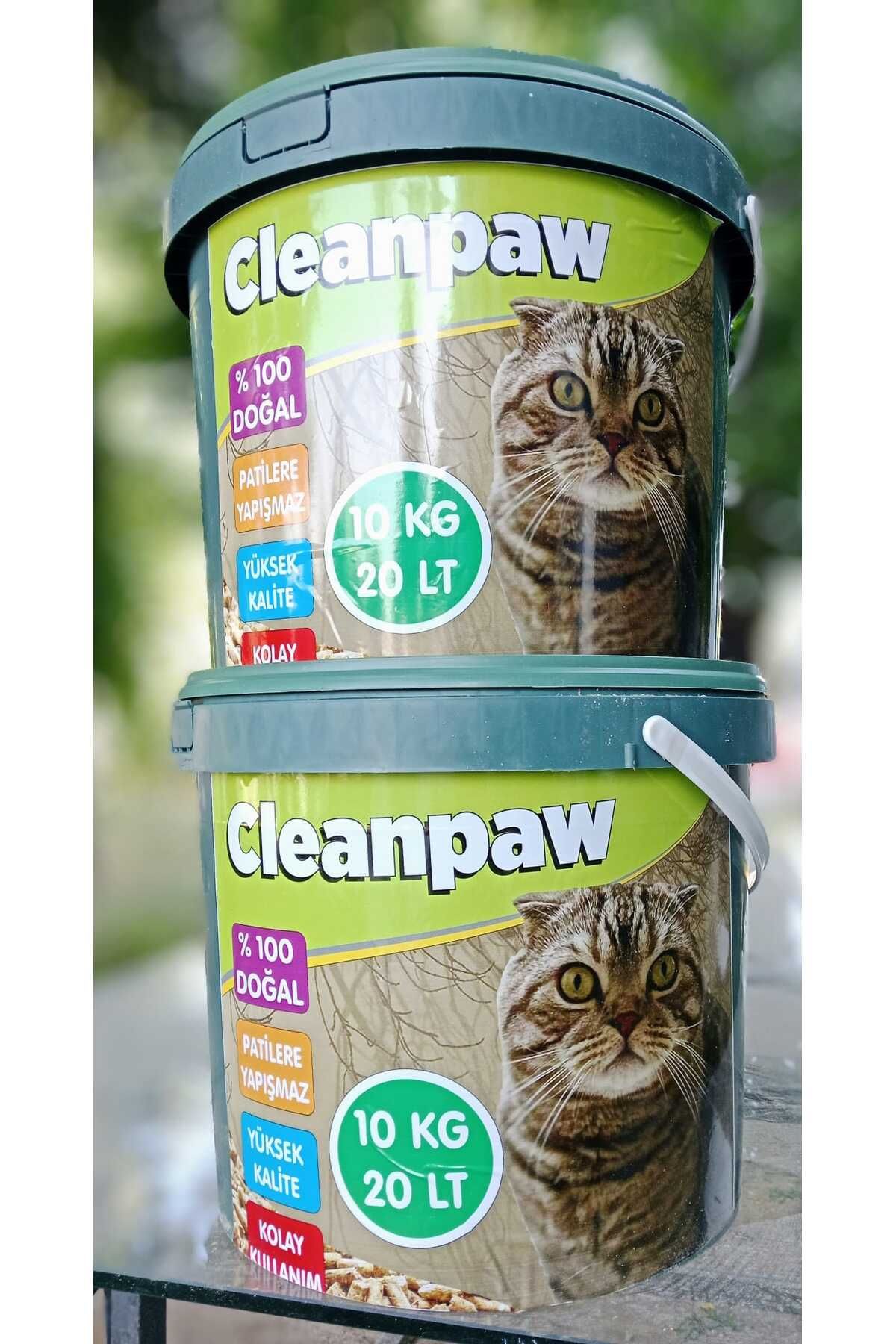 cleanpaw Doğal Çam Peleti Kedi Kumu 20 Lt X2 40 Lt