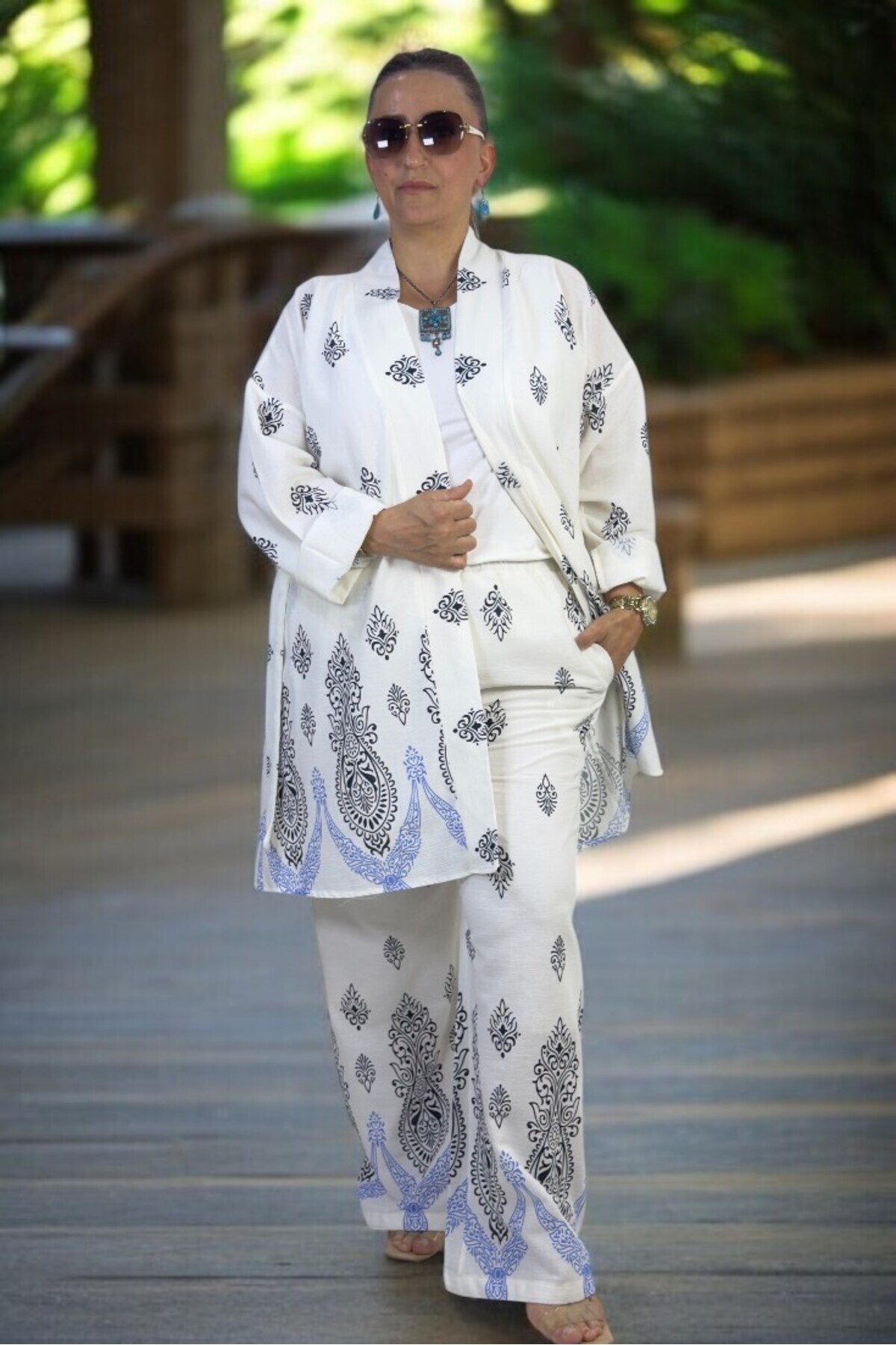 yagmurberen-PANTY LINED LARGE SIZE KIMONO BOTTOM TOP DOUBLE SET 1