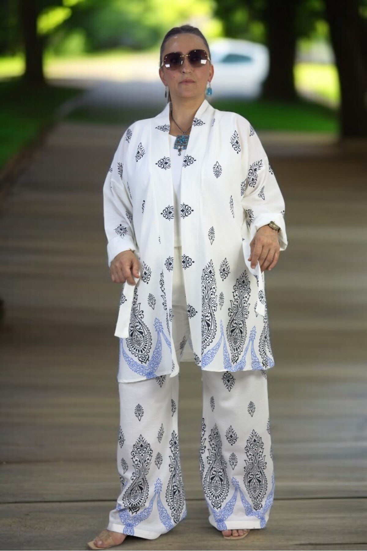 yagmurberen-PANTY LINED LARGE SIZE KIMONO BOTTOM TOP DOUBLE SET 2