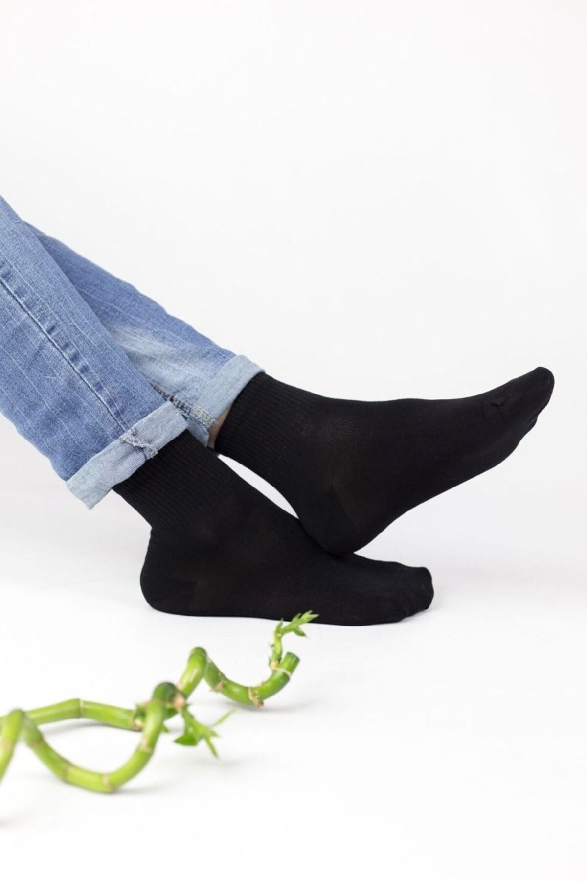 Design Socks Bambu Yarım Konç Erkek Çorap - Desen Çorap