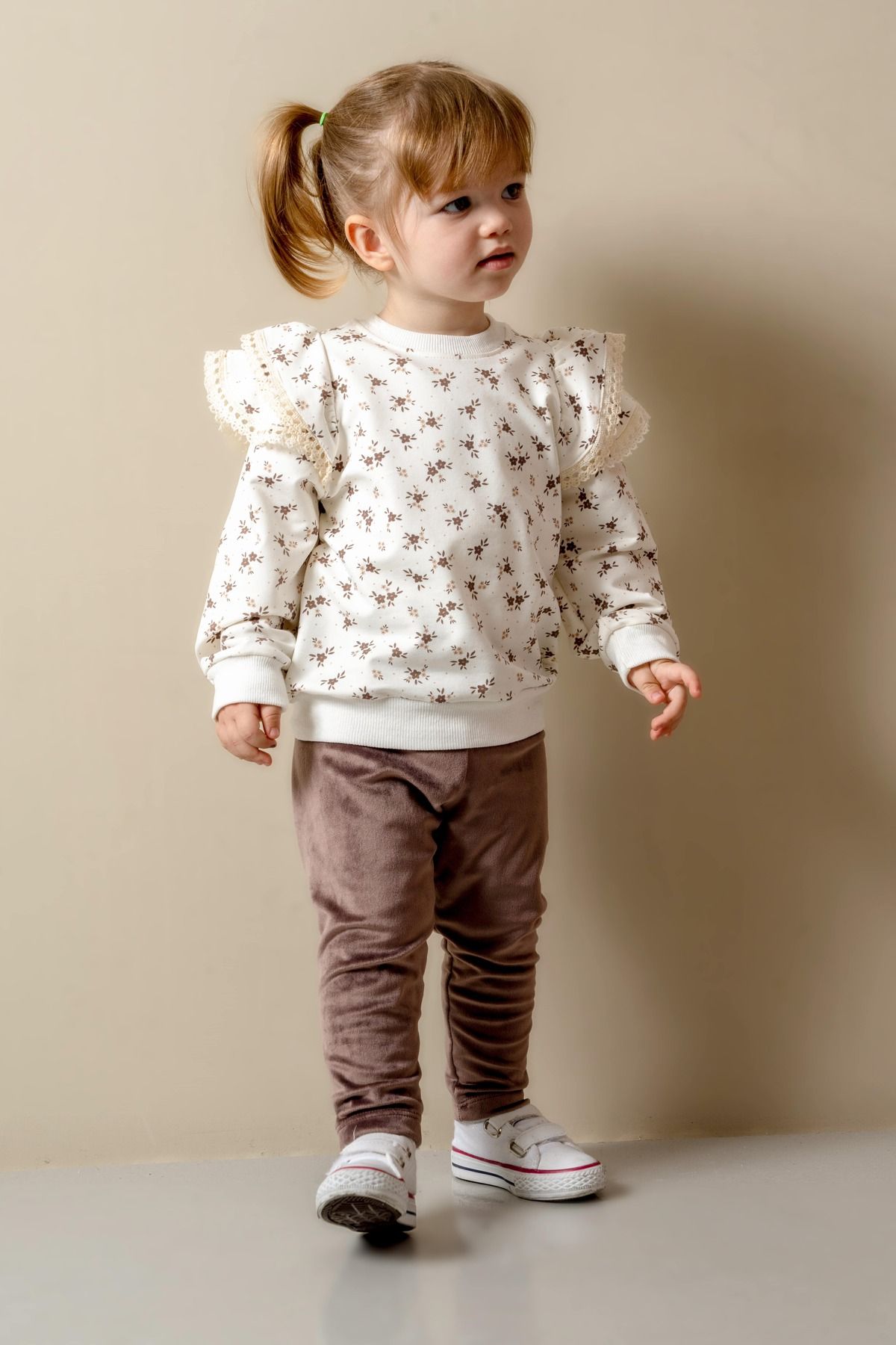 JNF kids KADİFE TAYTLI İKİLİ KIZ BEBEK TAKIM