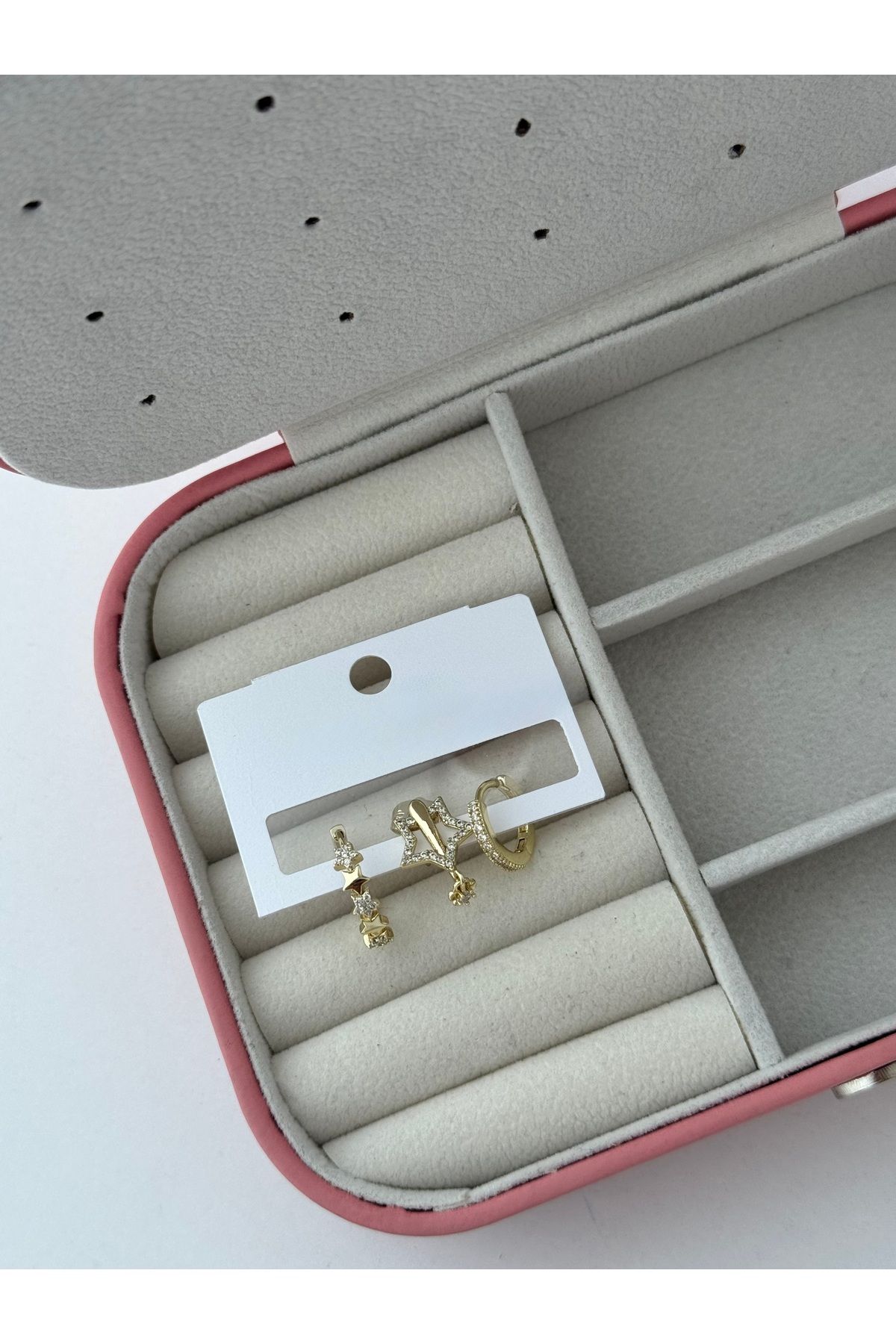 ADALYA ÇELİK GOLD ÜÇLÜ KÜPE