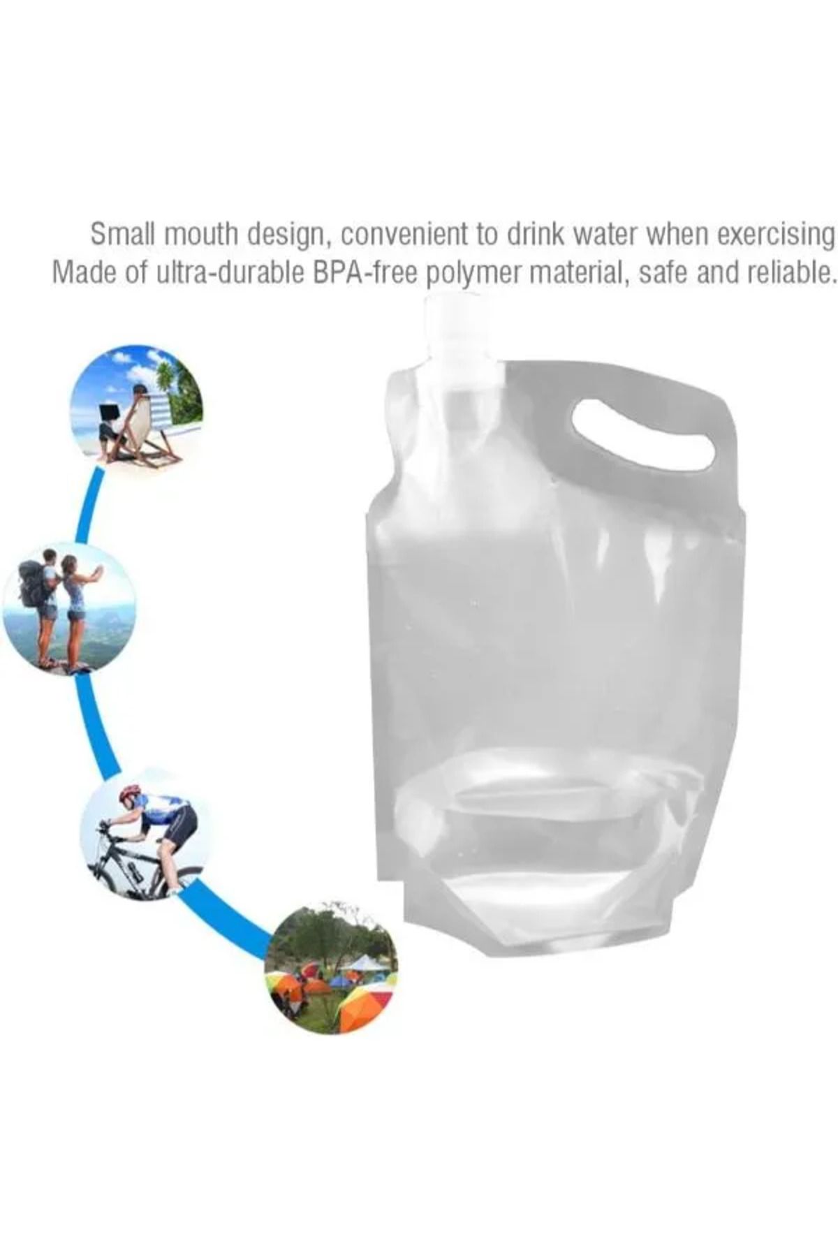 ENEFENDİ Plastik Kapaklı Su Torbası 1 Litre