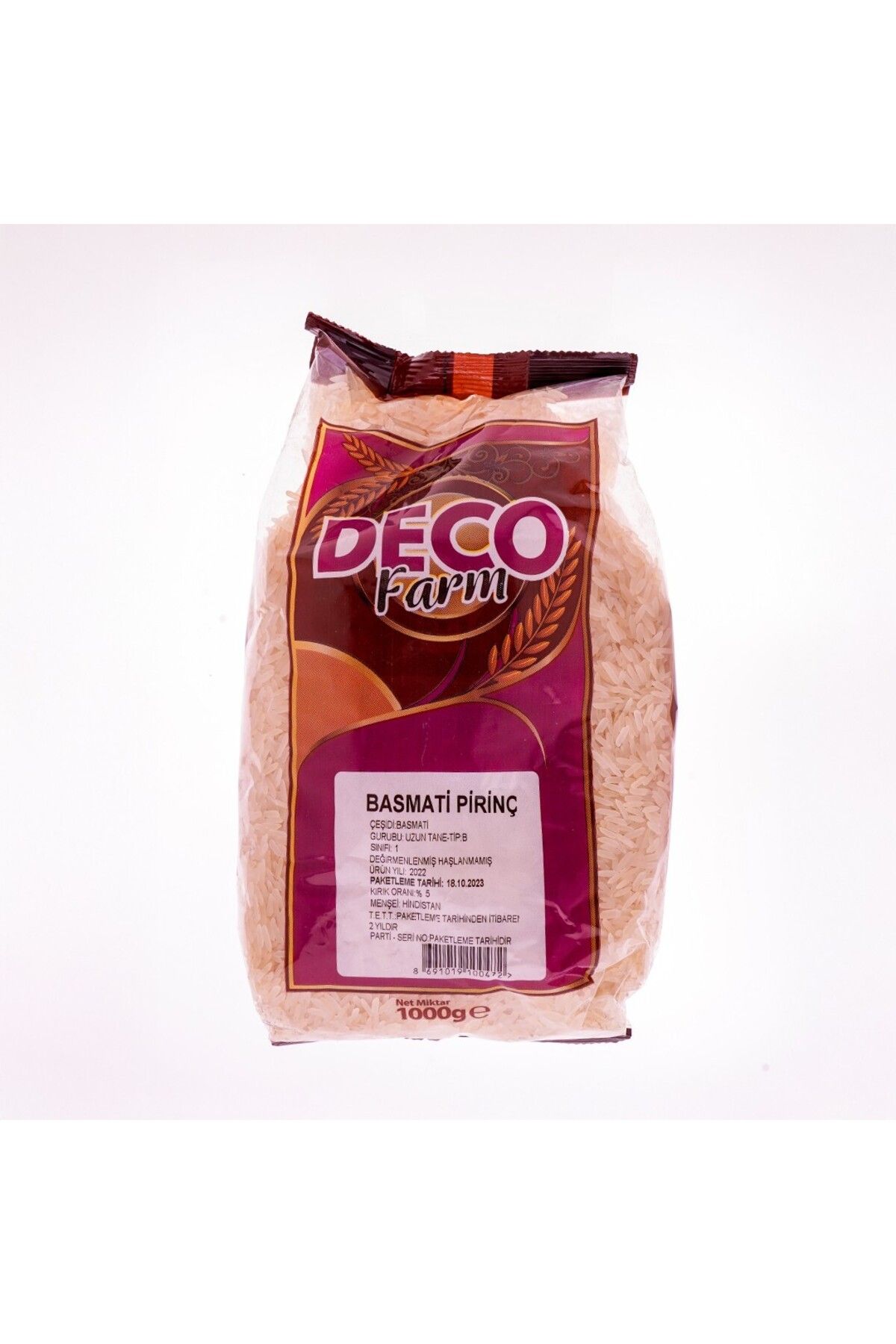 Deco Farm BASMATİ PİRİNÇ 1000 GR