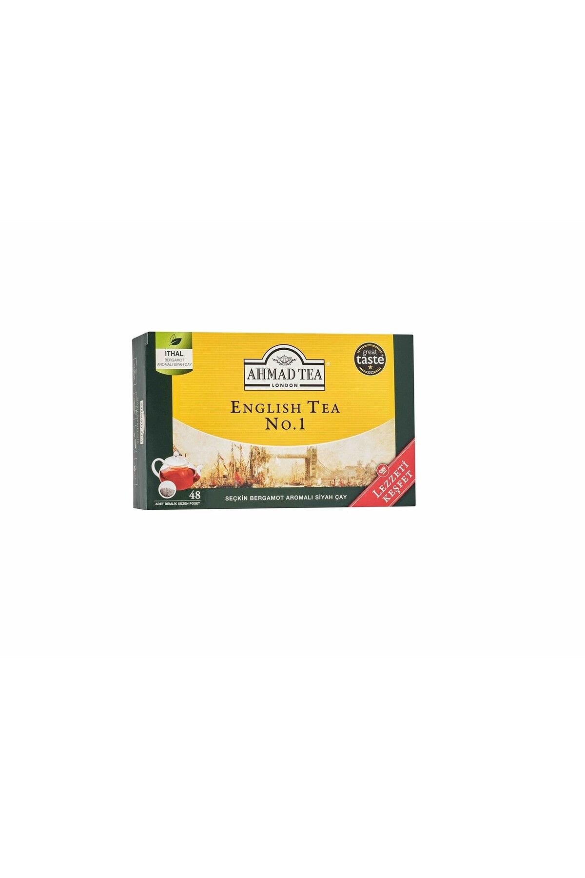 Ahmad Tea ENGLISH TEA NO: 1 DEMLİK POŞET ÇAY 48' Lİ 153.6 GR
