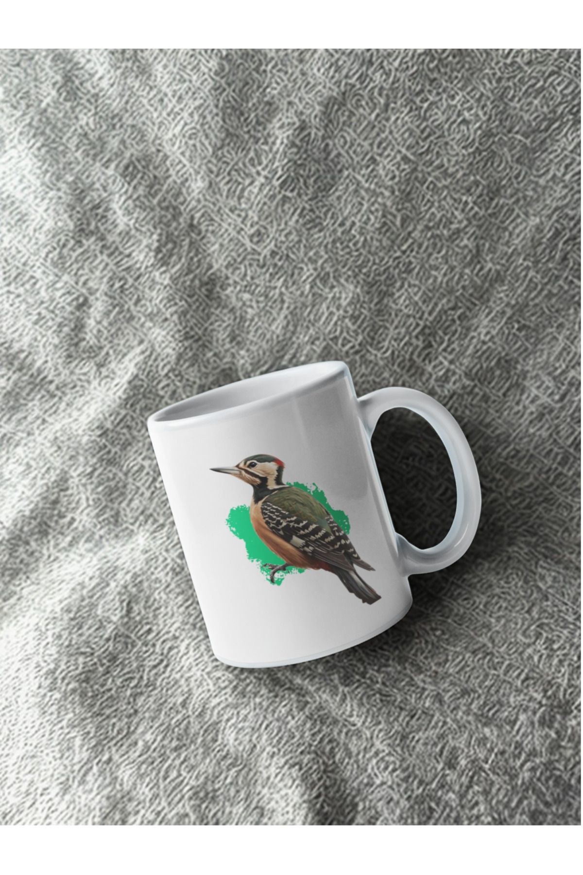 Crocodile Design Studio Hayvan Temalı Kuş Baskılı Porselen / Seramik Çay Kahve Kupa Bardak