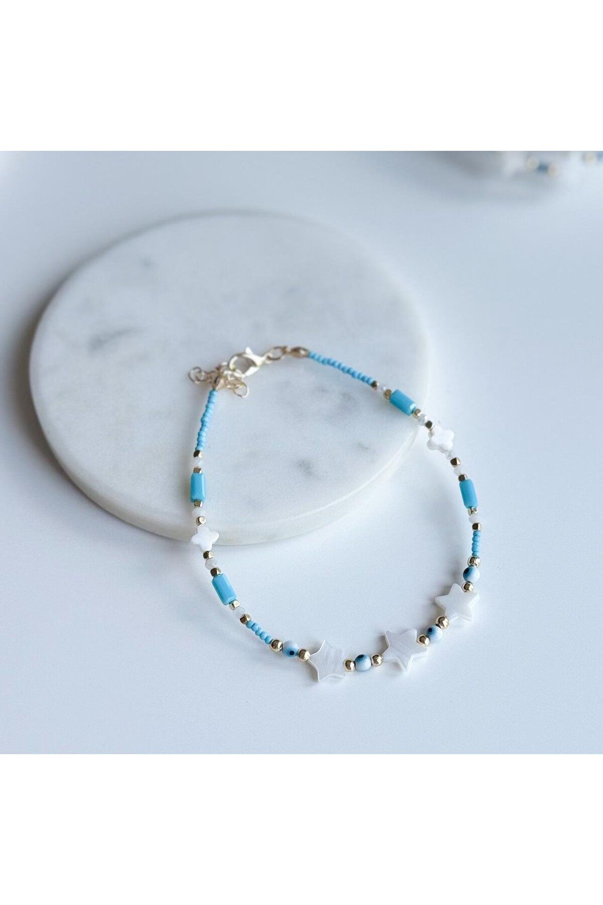 Venus Design Renkli Boncuk Yıldız Halhal
