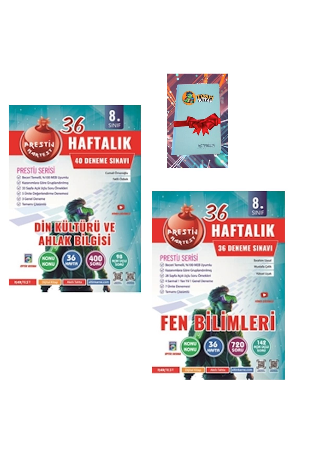 Nartest Yayınları 8. Sınıf Haftalık Din Kültürü Ve Ahlak Bilgisi + FEN BİLİMLERİ Denemeleri ( NOT DEFTERİ HEDİYE)