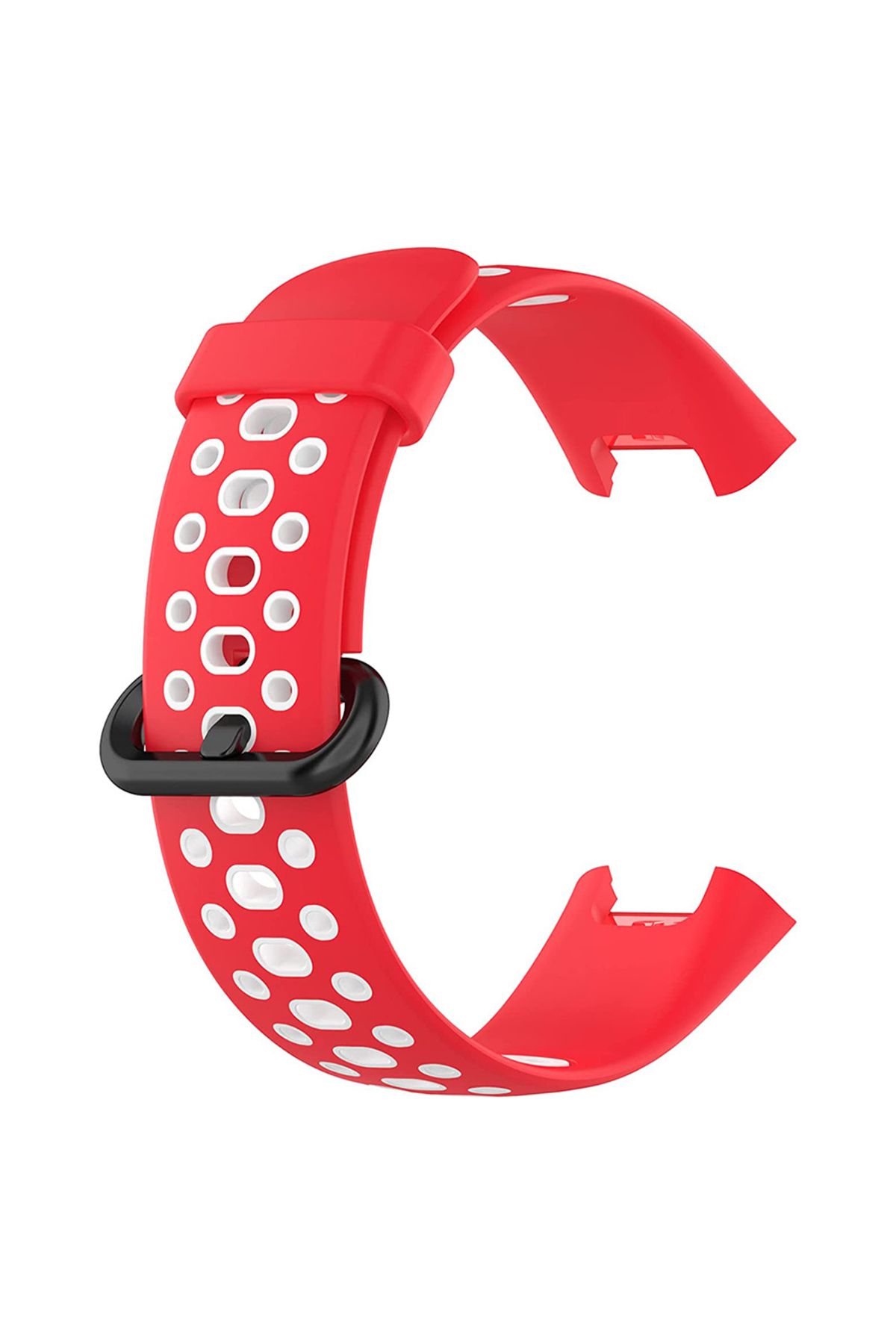 Microsonic Xiaomi Poco Watch Rainbow Band Kordon Kırmızı Beyaz