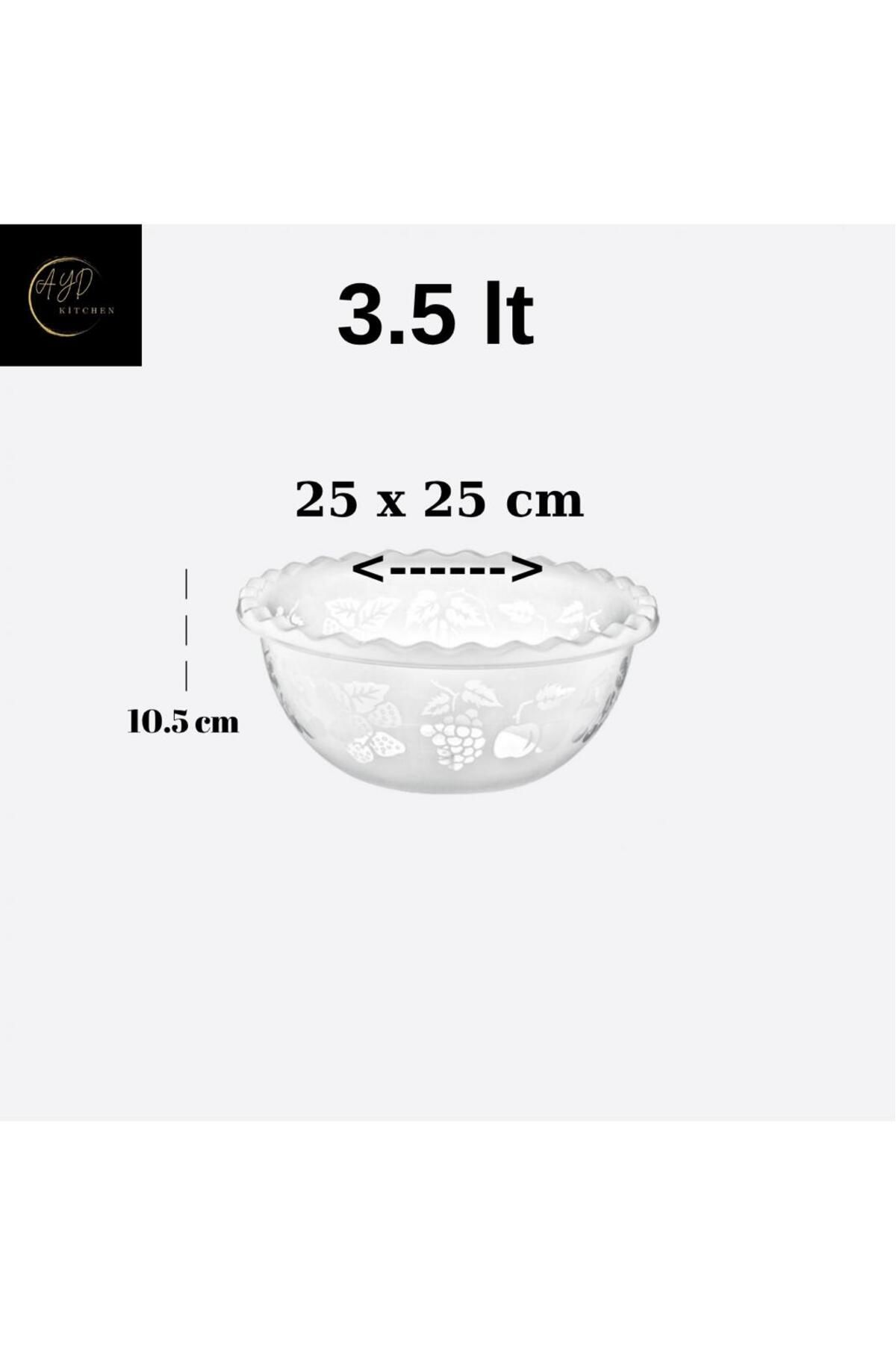 Ayd Kitchen 3,5 lt Desenli Tas Badya Leğen