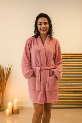 hs havlu sepeti Blush Pembe – Zarif Konfor Bornozu