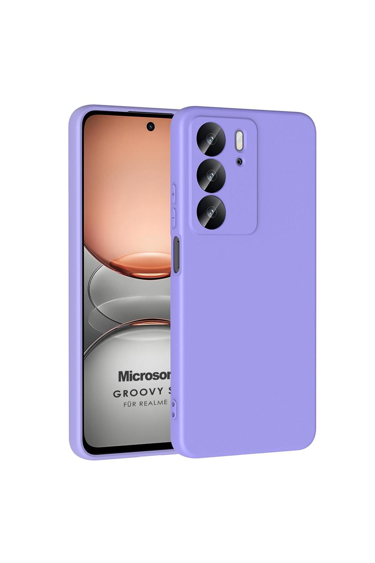 Microsonic Realme C75 Kılıf Groovy Soft Lila