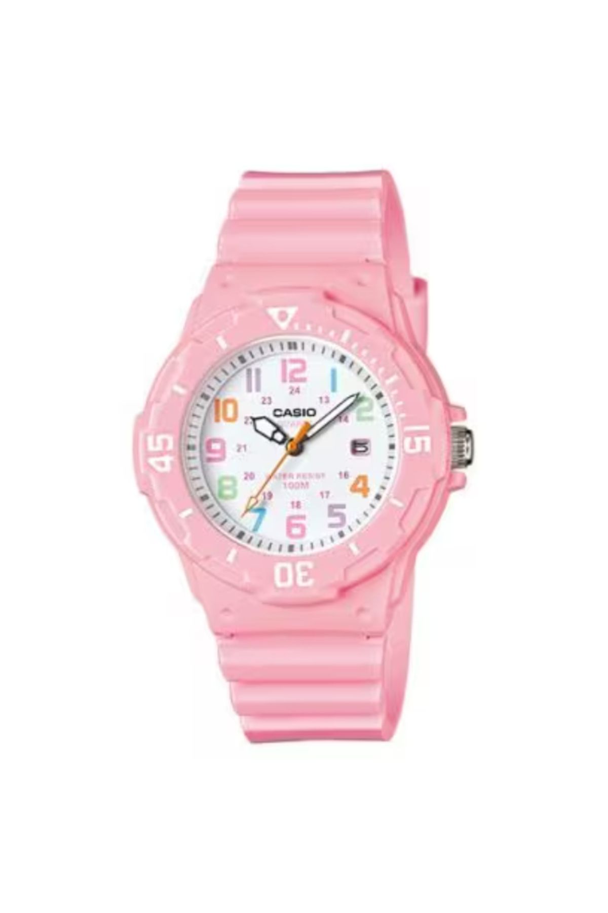 Casio-ساعة كاسيو النسائية التناظرية ذات الميناء الأبيض - LRW-200H-4B2VDF 1