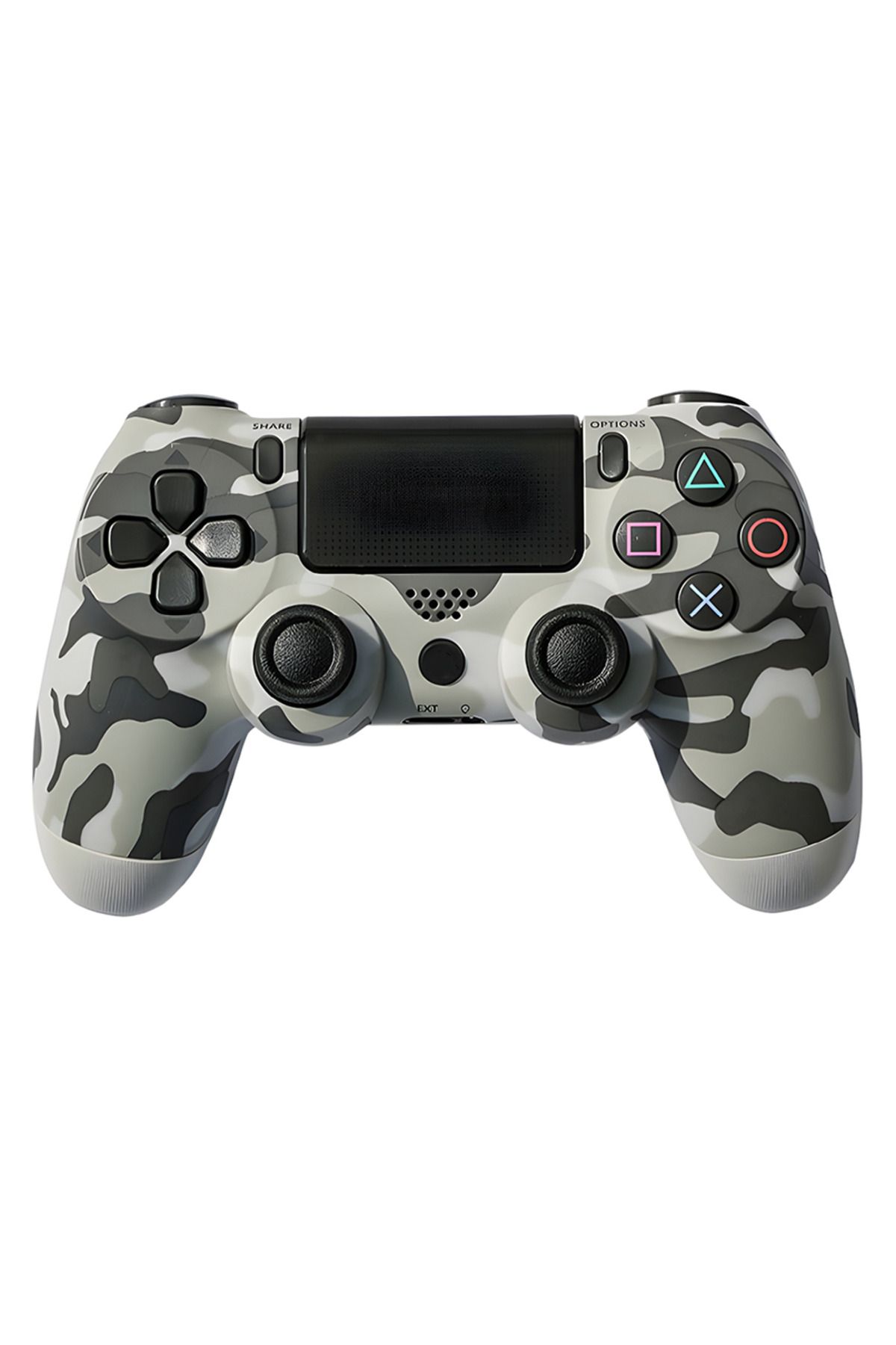 Teno-DoubleShock Teno® Wireless Controller, compatible with PS4, analog joysticks, gray camouflage 1