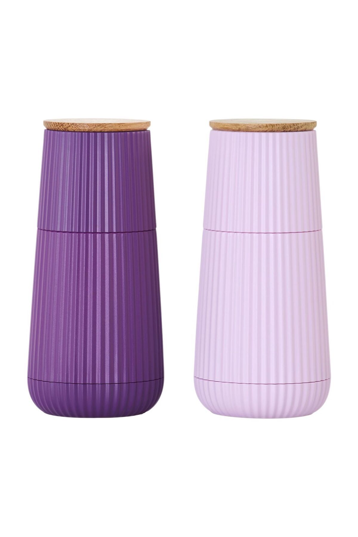 ADHOC DARK&LIGHT Karabiber ve Tuz Değirmeni Seti, CeraCut, 12,3 cm