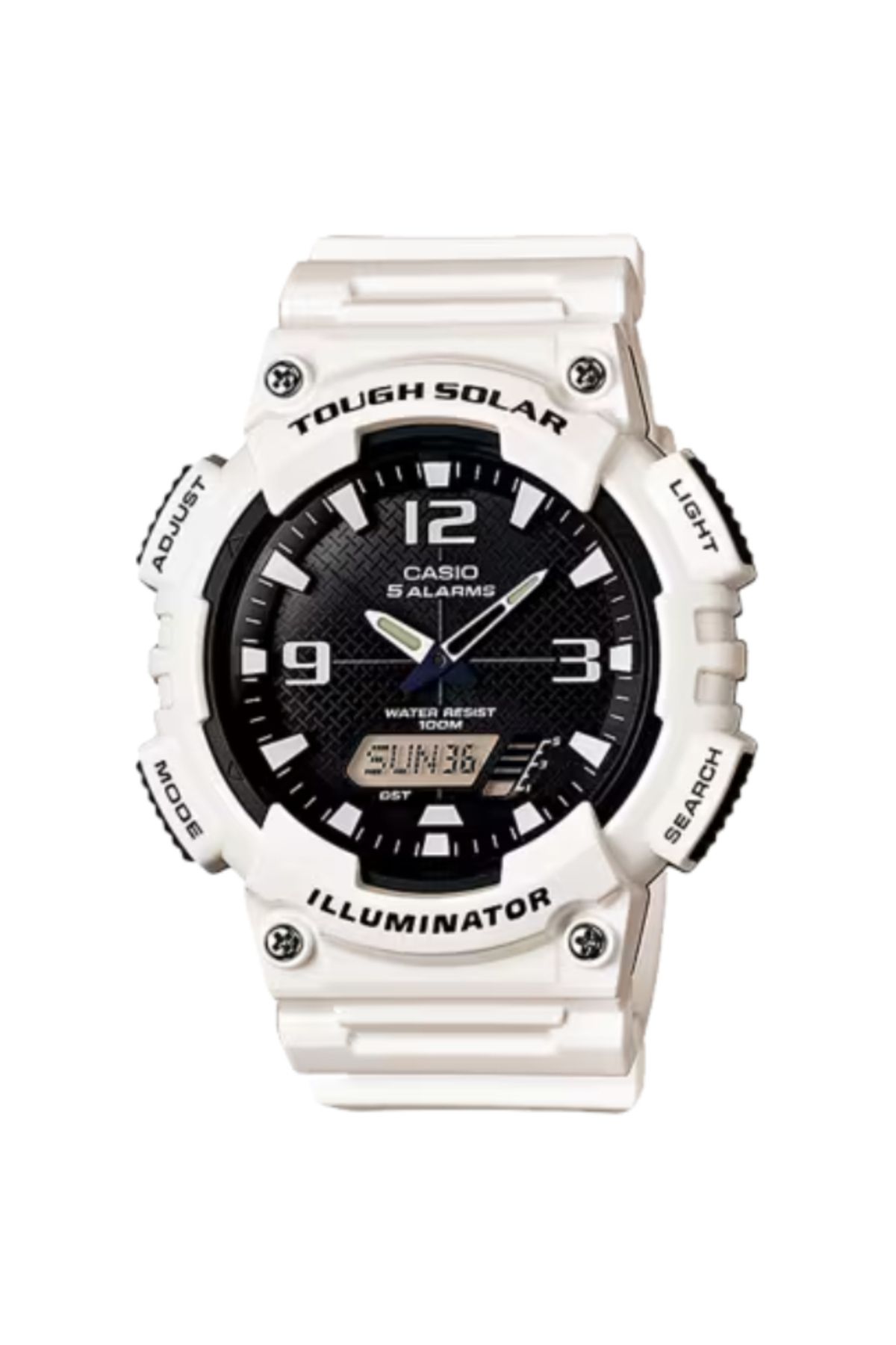 Casio-ساعة كاسيو للرجال، تناظرية/رقمية، بمينا أسود - AQ-S810WC-7A 1