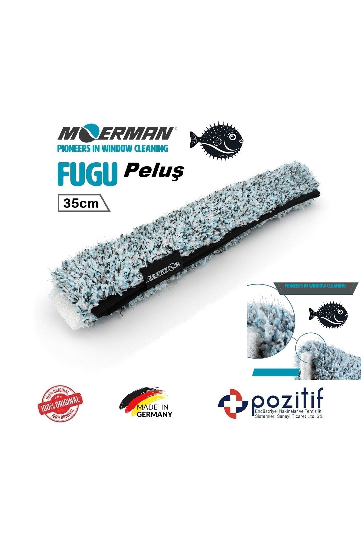 Moerman Cam Peluşu Yedek 35 cm – FUGU ( Pulex Ve Unger Peluş Aparatı Uyumlu)